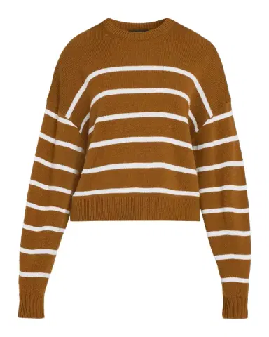 Theory Striped Cashmere Crewneck Sweater | Thumbnail 1 Theory Striped Cashmere Crewneck Sweater | Thumbnail 1