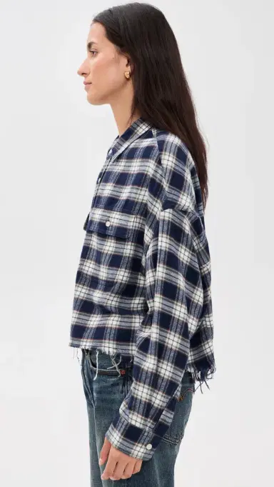 Denimist Cropped Work Shirt | Thumbnail 4 Denimist Cropped Work Shirt | Thumbnail 4