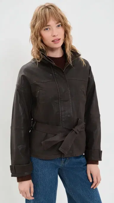 Ramy Brook Coated Robin Jacket | Thumbnail 2 Ramy Brook Coated Robin Jacket | Thumbnail 2