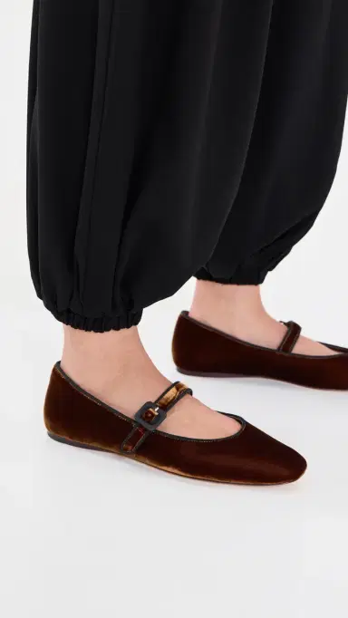 Loeffler Randall Ginger Velvet Mary Jane Flats | Thumbnail 3 Loeffler Randall Ginger Velvet Mary Jane Flats | Thumbnail 3