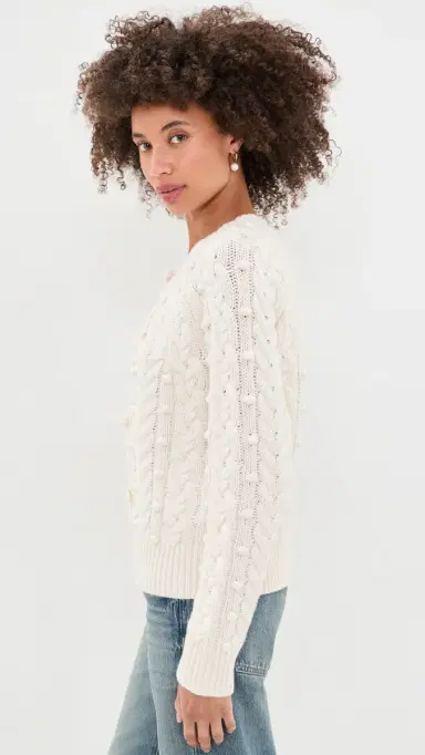 LoveShackFancy Mavelle Pullover Sweater | Thumbnail 4 LoveShackFancy Mavelle Pullover Sweater | Thumbnail 4