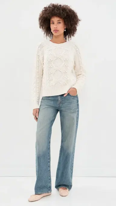 LoveShackFancy Mavelle Pullover Sweater | Thumbnail 5 LoveShackFancy Mavelle Pullover Sweater | Thumbnail 5