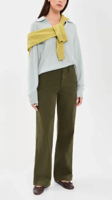Alex Mill Wide Leg Trousers In Cotton Twill | Thumbnail 5 Alex Mill Wide Leg Trousers In Cotton Twill | Thumbnail 5