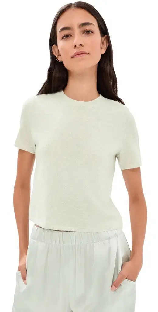 Charleston Relaxed Crew Cashmere Tee Charleston Relaxed Crew Cashmere Tee
