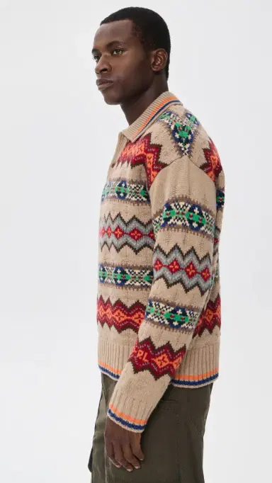 Polo Ralph Lauren Original Label Fairisle Polo Sweater | Thumbnail 4 Polo Ralph Lauren Original Label Fairisle Polo Sweater | Thumbnail 4