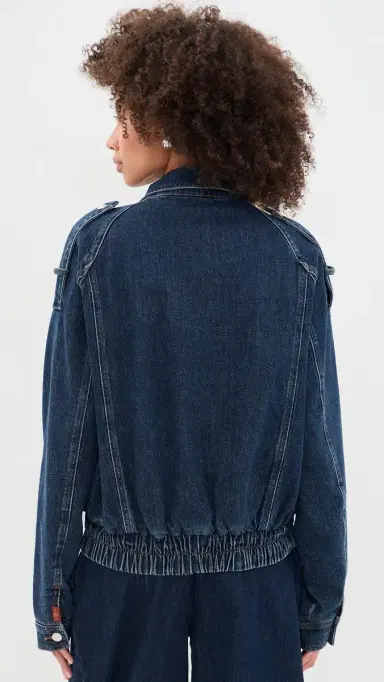 7 For All Mankind Aviator Denim Jacket | Thumbnail 3 7 For All Mankind Aviator Denim Jacket | Thumbnail 3