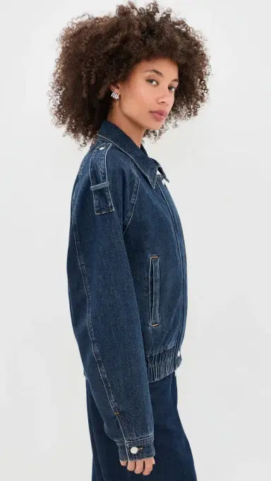 7 For All Mankind Aviator Denim Jacket | Thumbnail 4 7 For All Mankind Aviator Denim Jacket | Thumbnail 4