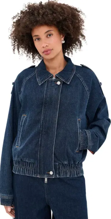 7 For All Mankind Aviator Denim Jacket | Thumbnail 1 7 For All Mankind Aviator Denim Jacket | Thumbnail 1