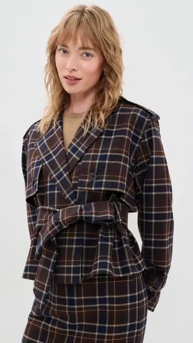 Favorite Daughter The Cropped Charles Trench Coat | Thumbnail 2 Favorite Daughter The Cropped Charles Trench Coat | Thumbnail 2