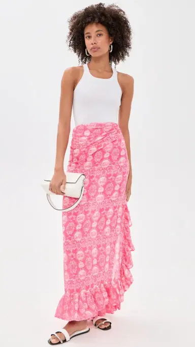 Coniglio Palm Beach Ruffle Power Coverup Pareo | Thumbnail 5 Coniglio Palm Beach Ruffle Power Coverup Pareo | Thumbnail 5