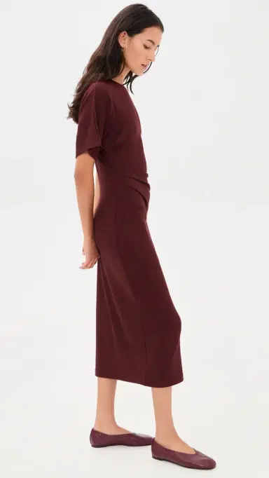 Vince Ruched Side Knit Dress | Thumbnail 4 Vince Ruched Side Knit Dress | Thumbnail 4