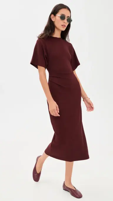 Vince Ruched Side Knit Dress | Thumbnail 5 Vince Ruched Side Knit Dress | Thumbnail 5