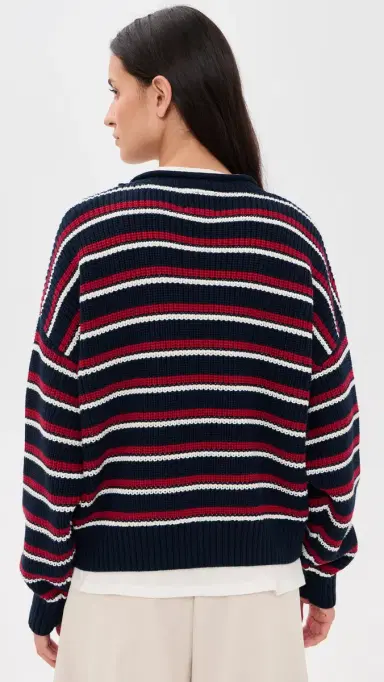 Denimist Oversized Rolled Neck Striped Sweater | Thumbnail 3 Denimist Oversized Rolled Neck Striped Sweater | Thumbnail 3