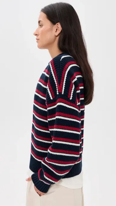 Denimist Oversized Rolled Neck Striped Sweater | Thumbnail 4 Denimist Oversized Rolled Neck Striped Sweater | Thumbnail 4