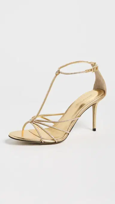 Mach & Mach Daisy Shiny Nappa Cage Stiletto Sandals | Thumbnail 2 Mach & Mach Daisy Shiny Nappa Cage Stiletto Sandals | Thumbnail 2