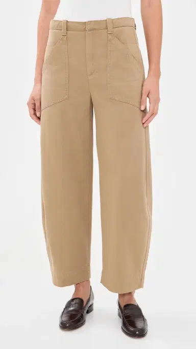 Vince Mid Rise Washed Cotton Utility Pants | Thumbnail 2 Vince Mid Rise Washed Cotton Utility Pants | Thumbnail 2