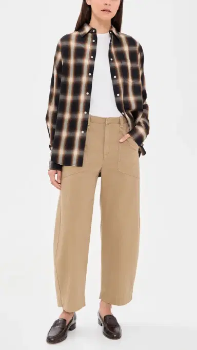 Vince Mid Rise Washed Cotton Utility Pants | Thumbnail 5 Vince Mid Rise Washed Cotton Utility Pants | Thumbnail 5