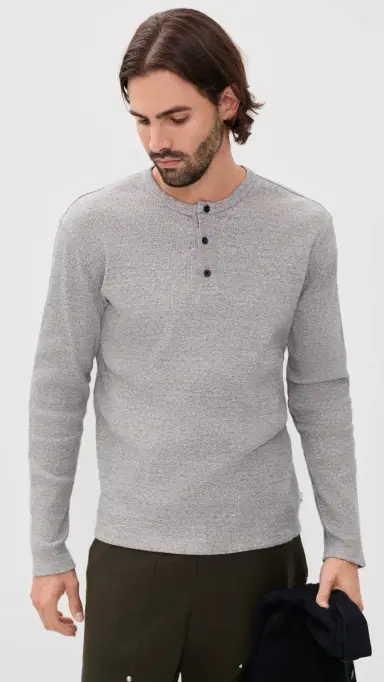 Ag Bryce Long Sleeve Henley | Thumbnail 2 Ag Bryce Long Sleeve Henley | Thumbnail 2