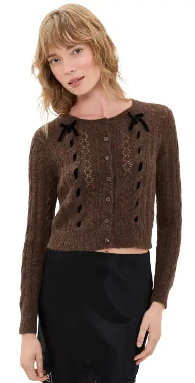 LoveShackFancy Dione Cardigan | Thumbnail 1 LoveShackFancy Dione Cardigan | Thumbnail 1