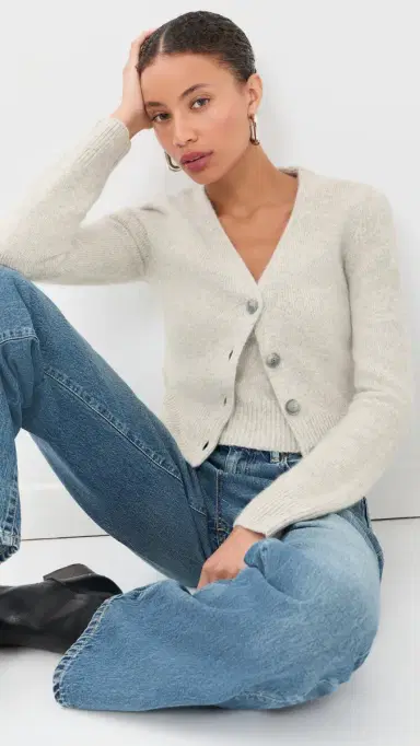 Brandon Maxwell Sloane Silk Cashmere Cardigan Sweater | Thumbnail 2 Brandon Maxwell Sloane Silk Cashmere Cardigan Sweater | Thumbnail 2