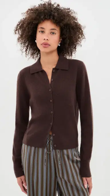 White + Warren Cashmere Collared Cardigan | Thumbnail 2 White + Warren Cashmere Collared Cardigan | Thumbnail 2