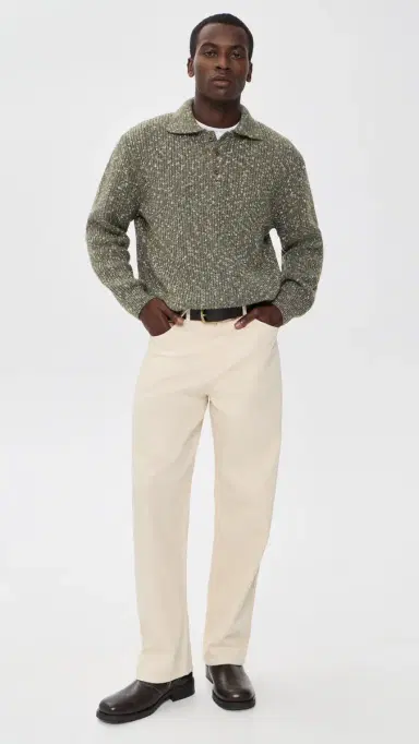 Far Afield Kier Ribbed Knit Polo | Thumbnail 5 Far Afield Kier Ribbed Knit Polo | Thumbnail 5