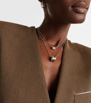 BVLGARI B. zero1 18kt white gold pendant necklace with diamonds | Thumbnail 7 BVLGARI B. zero1 18kt white gold pendant necklace with diamonds | Thumbnail 7