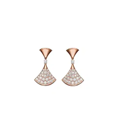 BVLGARI Divas' Dream 18kt rose gold earrings with diamonds | Thumbnail 1 BVLGARI Divas' Dream 18kt rose gold earrings with diamonds | Thumbnail 1