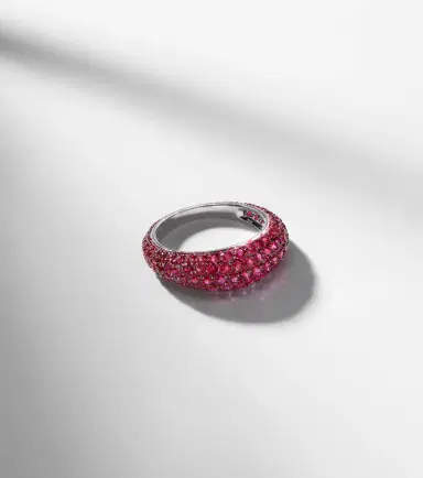 Kamyen Disco 18kt white gold ring with rubies | Thumbnail 4 Kamyen Disco 18kt white gold ring with rubies | Thumbnail 4