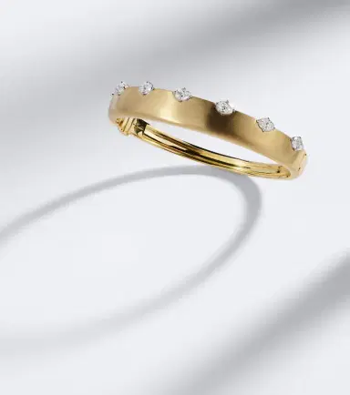 Nikos Koulis Me 18kt gold bangle with diamonds | Thumbnail 6 Nikos Koulis Me 18kt gold bangle with diamonds | Thumbnail 6