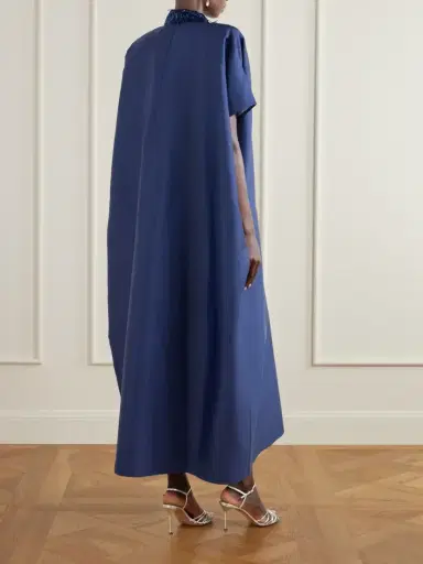 Dima Ayad Cocoon Sequined And Twill Gown | Thumbnail 3 Dima Ayad Cocoon Sequined And Twill Gown | Thumbnail 3