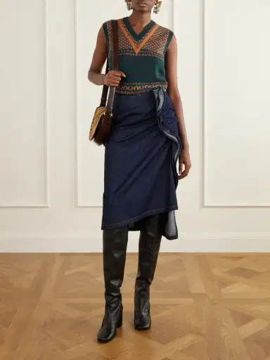 Dries Van Noten Toque Cashmere And Wool-blend Vest | Thumbnail 2 Dries Van Noten Toque Cashmere And Wool-blend Vest | Thumbnail 2