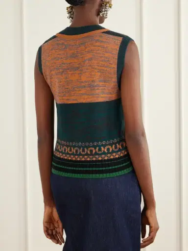 Dries Van Noten Toque Cashmere And Wool-blend Vest | Thumbnail 4 Dries Van Noten Toque Cashmere And Wool-blend Vest | Thumbnail 4