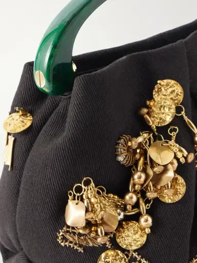 Dries Van Noten Bead-embellished Embroidered Cotton-twill Tote | Thumbnail 5 Dries Van Noten Bead-embellished Embroidered Cotton-twill Tote | Thumbnail 5