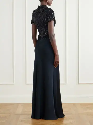 Jenny Packham Trinity Beaded Satin Gown | Thumbnail 3 Jenny Packham Trinity Beaded Satin Gown | Thumbnail 3