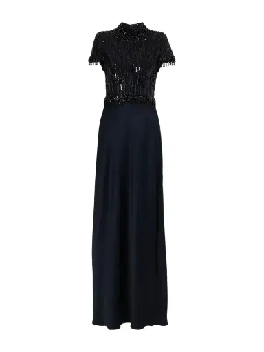 Jenny Packham Trinity Beaded Satin Gown | Thumbnail 1 Jenny Packham Trinity Beaded Satin Gown | Thumbnail 1