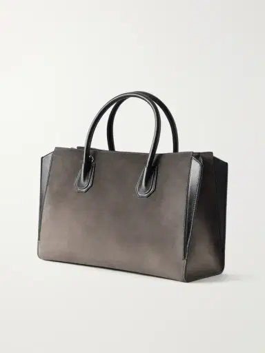Givenchy Antigona Leather-trimmed Suede Tote | Thumbnail 4 Givenchy Antigona Leather-trimmed Suede Tote | Thumbnail 4