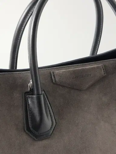 Givenchy Antigona Leather-trimmed Suede Tote | Thumbnail 5 Givenchy Antigona Leather-trimmed Suede Tote | Thumbnail 5