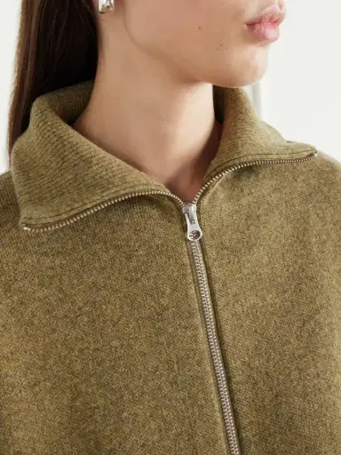 Extreme Cashmere Xtra Cute Cashmere Zipped-up Cardigan | Thumbnail 5 Extreme Cashmere Xtra Cute Cashmere Zipped-up Cardigan | Thumbnail 5