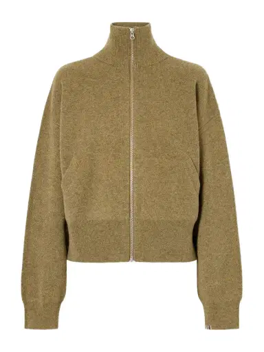 Extreme Cashmere Xtra Cute Cashmere Zipped-up Cardigan | Thumbnail 1 Extreme Cashmere Xtra Cute Cashmere Zipped-up Cardigan | Thumbnail 1