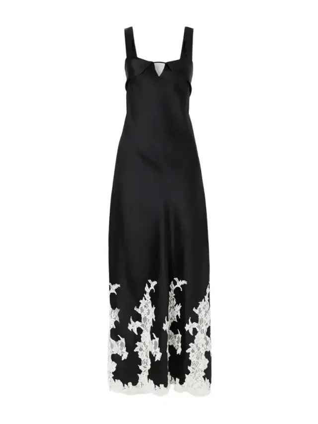Lea Lace-trimmed Satin Maxi Dress Lea Lace-trimmed Satin Maxi Dress