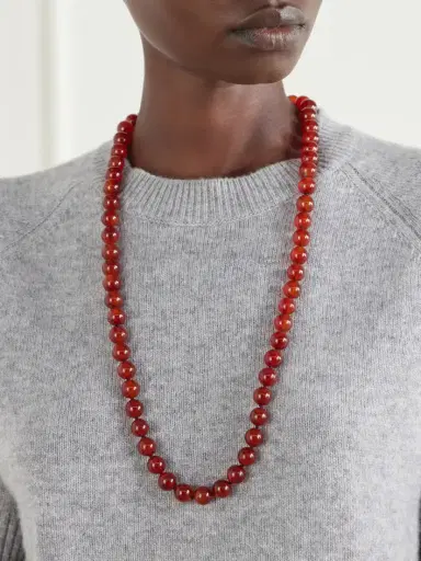 PAOLA SIGHINOLFI Grace Gold-plated Carnelian Necklace | Thumbnail 2 PAOLA SIGHINOLFI Grace Gold-plated Carnelian Necklace | Thumbnail 2