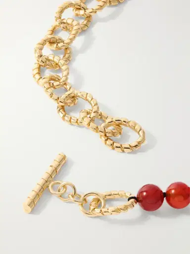 PAOLA SIGHINOLFI Grace Gold-plated Carnelian Necklace | Thumbnail 3 PAOLA SIGHINOLFI Grace Gold-plated Carnelian Necklace | Thumbnail 3