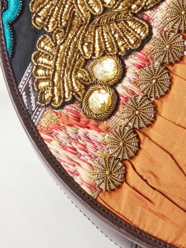 Dries Van Noten Bead-embellished Patchwork-trimmed Leather Shoulder Bag | Thumbnail 5 Dries Van Noten Bead-embellished Patchwork-trimmed Leather Shoulder Bag | Thumbnail 5