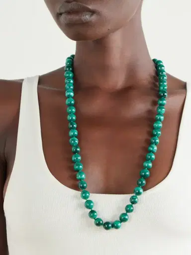 PAOLA SIGHINOLFI Grace Gold-plated Malachite Necklace | Thumbnail 2 PAOLA SIGHINOLFI Grace Gold-plated Malachite Necklace | Thumbnail 2