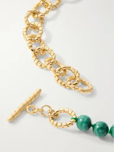 PAOLA SIGHINOLFI Grace Gold-plated Malachite Necklace | Thumbnail 3 PAOLA SIGHINOLFI Grace Gold-plated Malachite Necklace | Thumbnail 3
