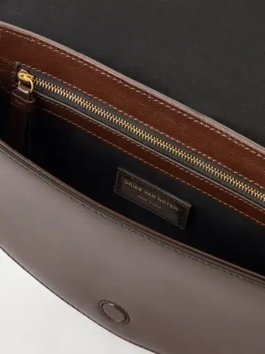 Dries Van Noten Embellished Fabric-trimmed Leather Shoulder Bag | Thumbnail 6 Dries Van Noten Embellished Fabric-trimmed Leather Shoulder Bag | Thumbnail 6
