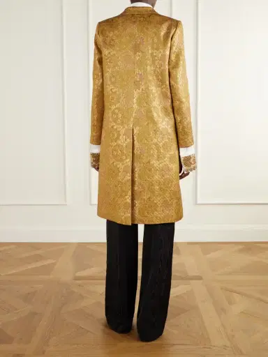Dries Van Noten Floral-jacquard Coat | Thumbnail 3 Dries Van Noten Floral-jacquard Coat | Thumbnail 3