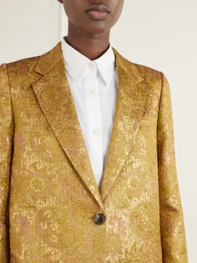 Dries Van Noten Floral-jacquard Coat | Thumbnail 4 Dries Van Noten Floral-jacquard Coat | Thumbnail 4