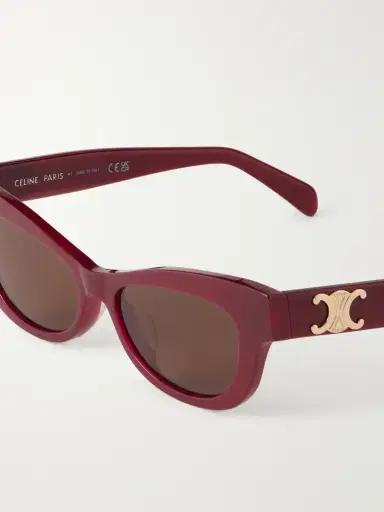 CELINE Eyewear Triomphe Cat-eye Acetate Sunglasses | Thumbnail 4 CELINE Eyewear Triomphe Cat-eye Acetate Sunglasses | Thumbnail 4